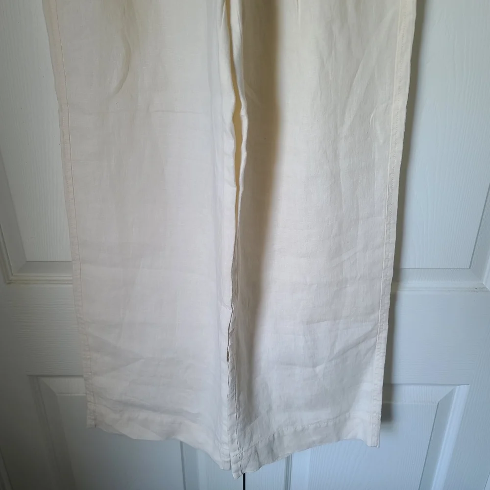 NWT Everlane The Linen Way High Drape Pant Size 0